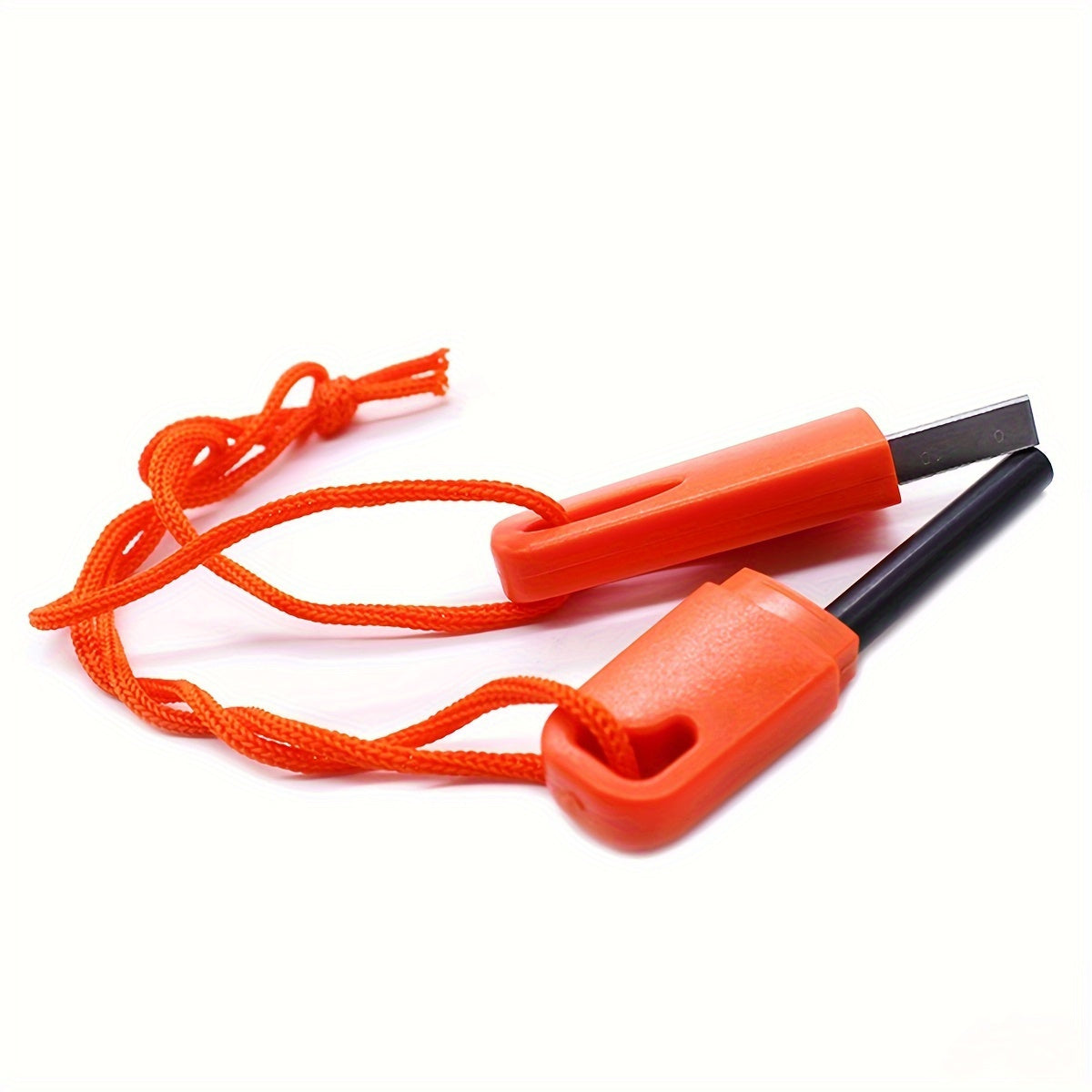 Durable Outdoor Magnesium Flint Starter | Serrated Scraper | ABS Material | Camping Hiking Essential Tool