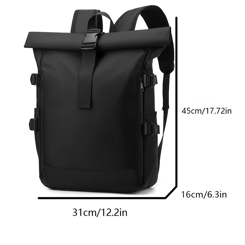 Durable Nylon Laptop Backpack | Adjustable Straps | Multiple Compartments | Business Travel Casual Bag | Four One