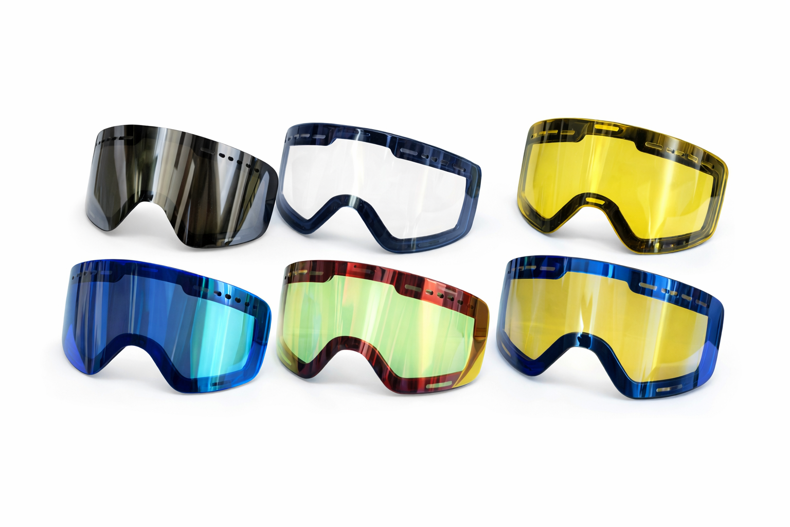BOLLFO Ski Goggles | Magnetic Double Lens | Anti-Fog | Adjustable Strap | TPU Frame | Snowboarding | Mixed Colors | Adults