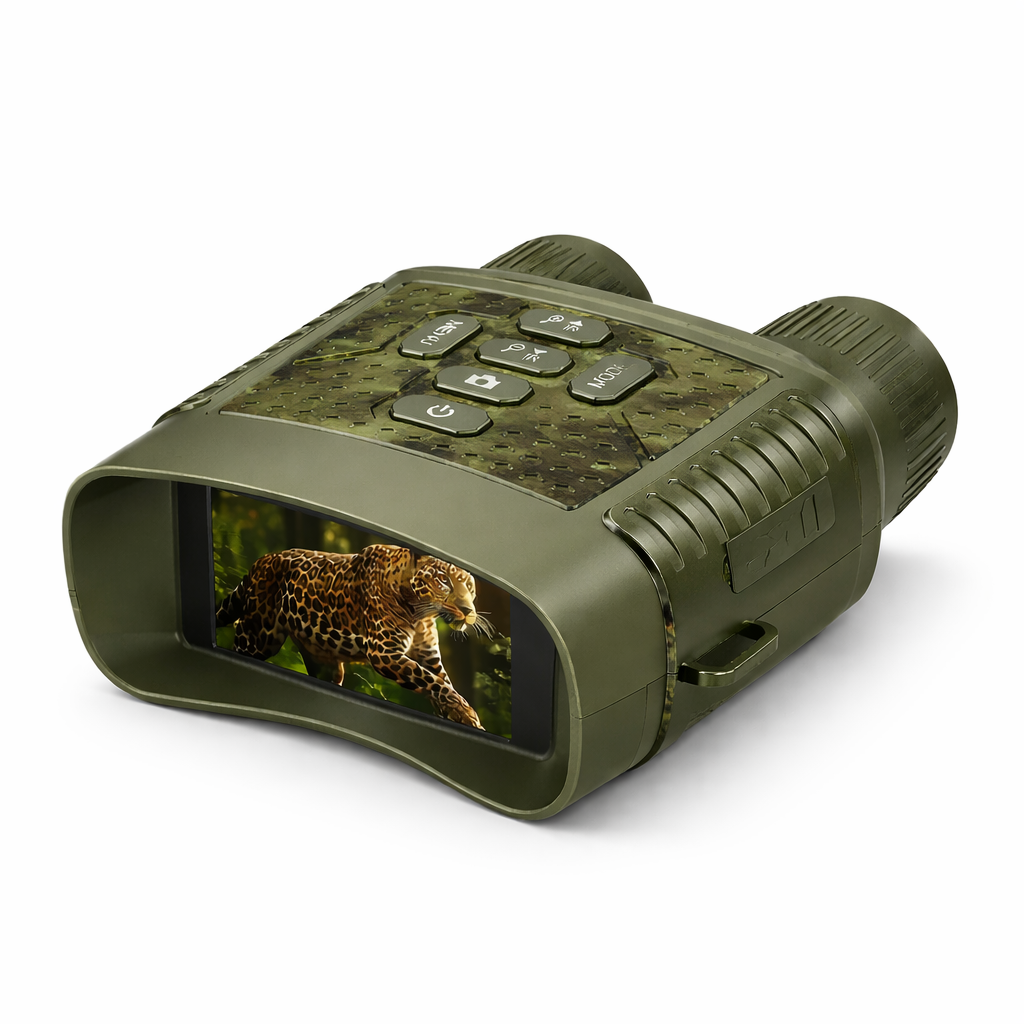 3" Screen 2.5K Night Vision Binoculars | 6X Digital Zoom | Tactical Light | 2000mAh Infrared for Camping