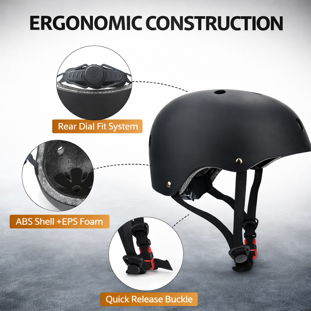 Protective Gear Set for Skating | Helmet Kneepads Elbow Pads | Adults Teens | Safety Equipment Kit