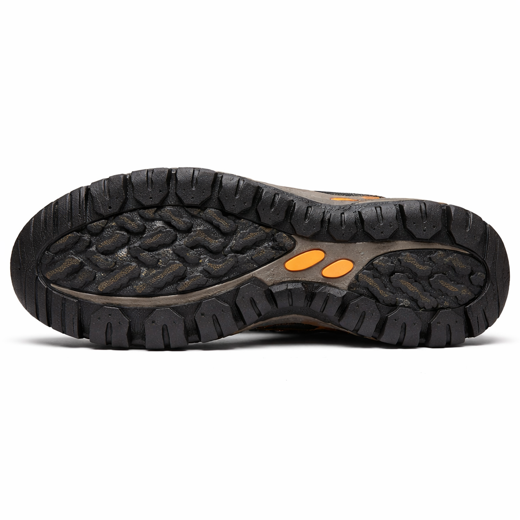 Men's Casual Leather Walking Shoes | Outdoor Sneakers | Anti-Slip Rubber Sole | Waterproof | Breathable | Black & Brown