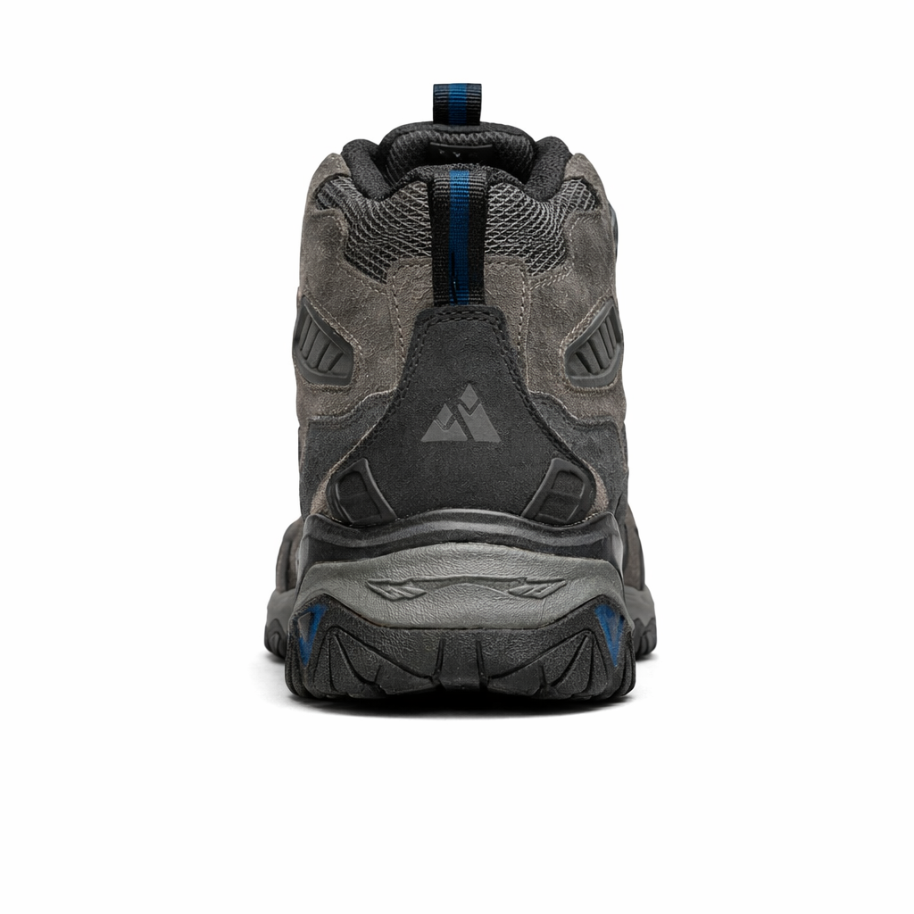HIKEUP Men's Outdoor Trekking Boots | Suede Combat Shoes | Rainproof Tactical Hiking Footwear | Ankle High