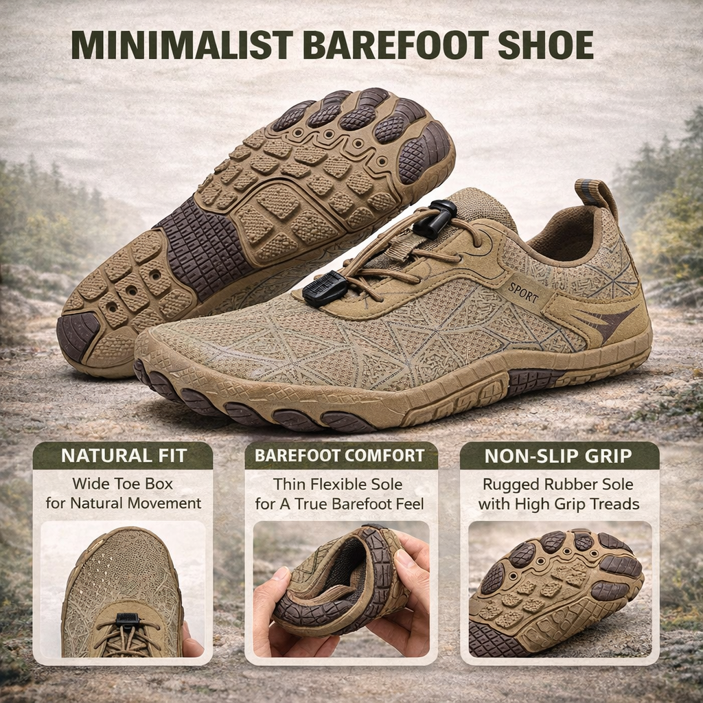 Men's Summer Beach Water Shoes | Barefoot Upstream Sandals | Yoga Fitness Slip-Ons for Women