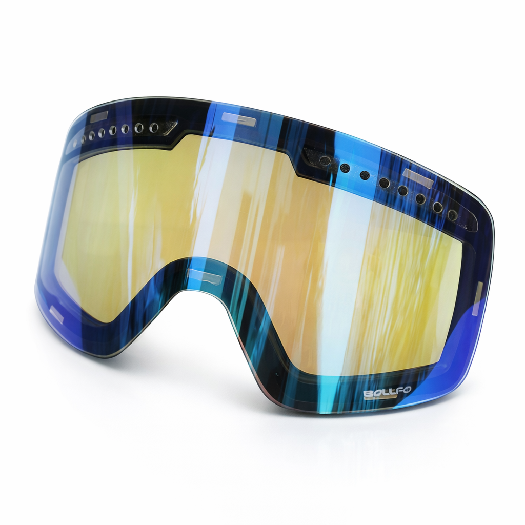 BOLLFO Ski Goggles | Magnetic Double Lens | Anti-Fog | Adjustable Strap | TPU Frame | Snowboarding | Mixed Colors | Adults
