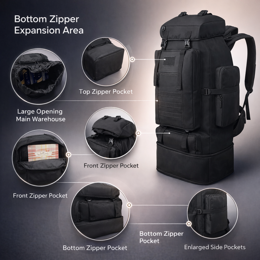 100L Large Capacity Outdoor Backpack | Unisex Hiking Travel Bag | Multifunctional Camping Gear | 420D Durable Material