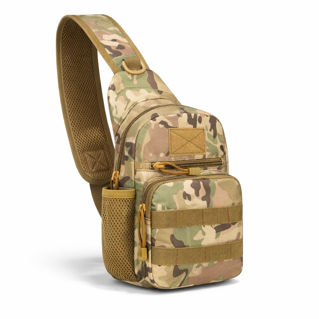 Nylon Crossbody Sling Bag | Outdoor Travel Shoulder Pack for Men Women | Hiking Camping Gear