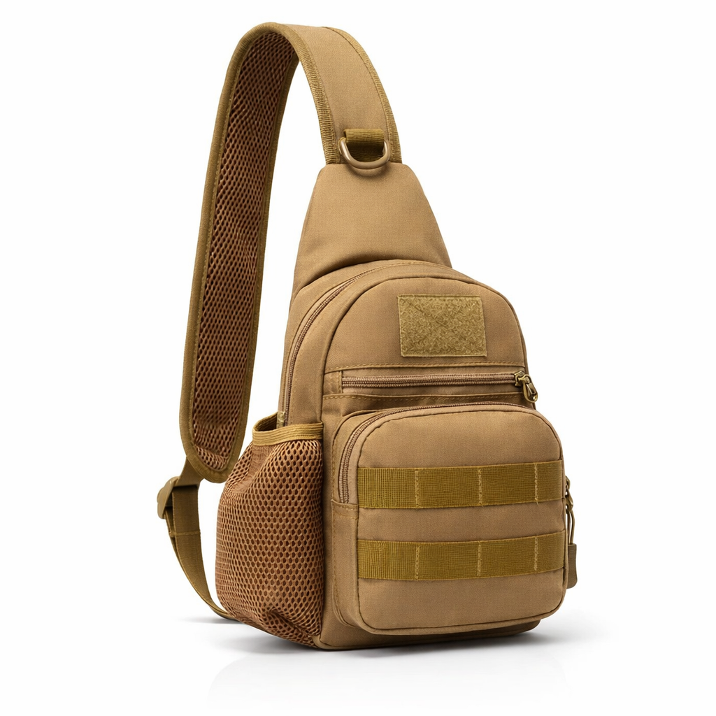 Nylon Crossbody Sling Bag | Outdoor Travel Shoulder Pack for Men Women | Hiking Camping Gear
