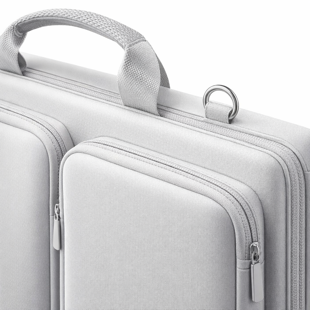 Oxford Cloth Laptop Bag | Black Travel Briefcase for Apple/Dell/HP | Stylish Shoulder Case