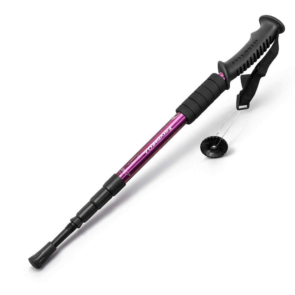 Aluminum Alloy Trekking Pole | Adjustable Height | Anti-Slip Grip | Lightweight Hiking Stick | Lever Lock | Outdoor Essentials