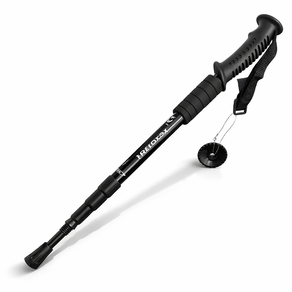 Aluminum Alloy Trekking Pole | Adjustable Height | Anti-Slip Grip | Lightweight Hiking Stick | Lever Lock | Outdoor Essentials