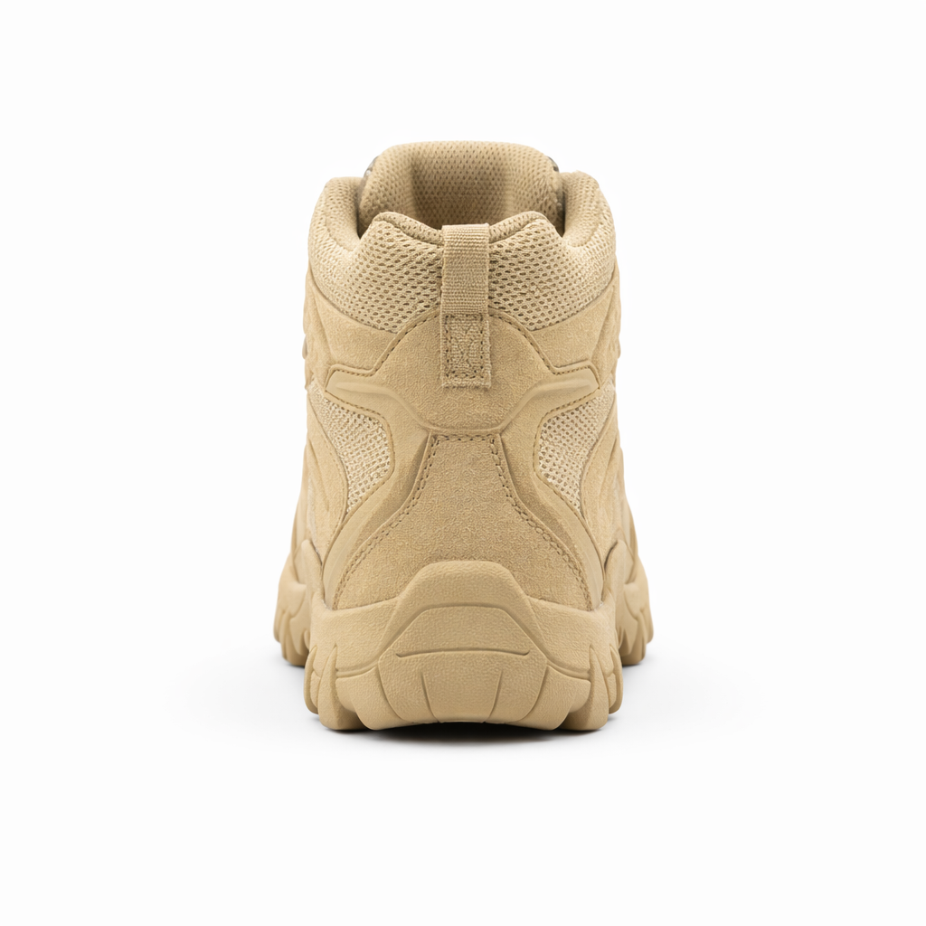 Men's Mid-Top Hiking Boots | Comfortable Outdoor Trekking Shoes | All-Season Lace-Up Footwear