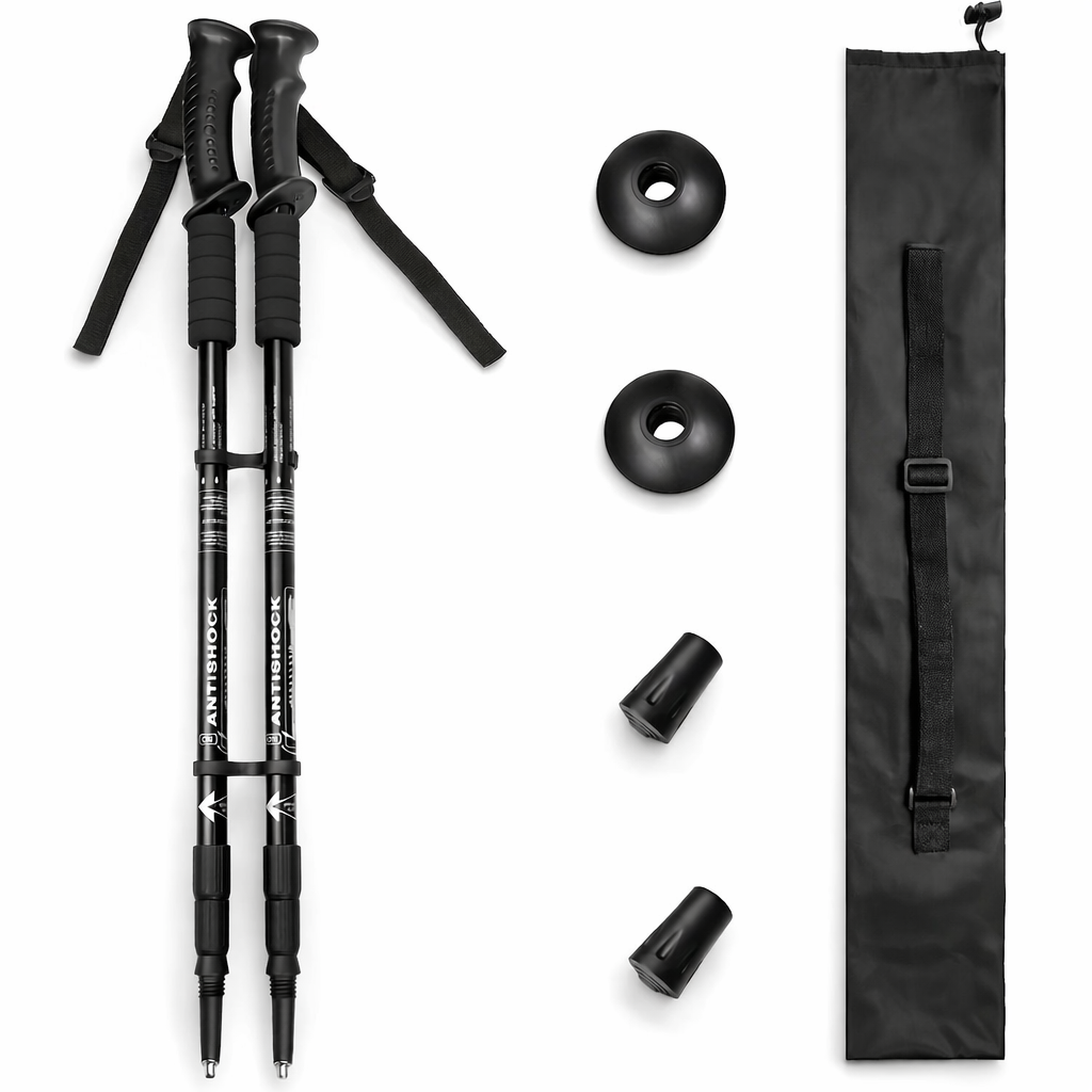 Namkabaw Adjustable Trekking Poles | Aluminum Alloy | Flip Lock | Hiking & Climbing Gear | Outdoor Adventure Essentials
