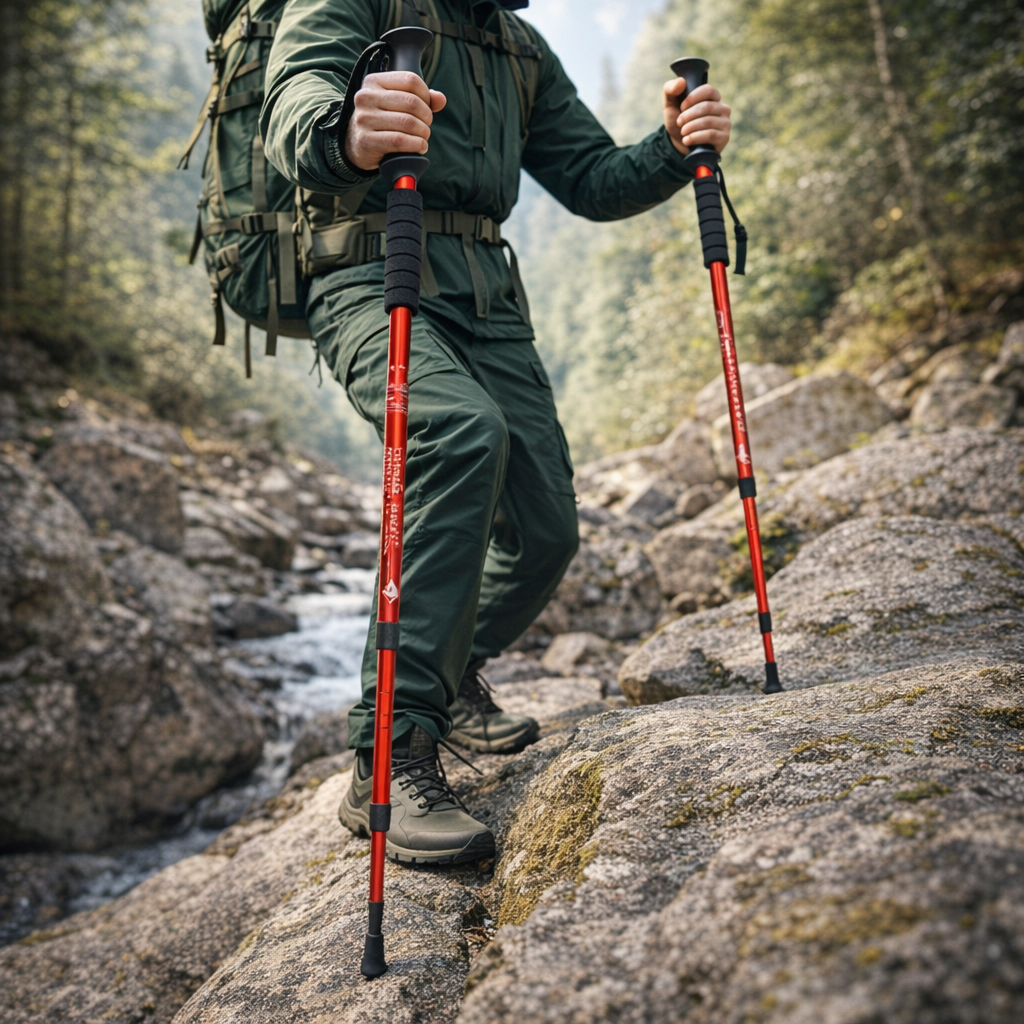 Namkabaw Adjustable Trekking Poles | Aluminum Alloy | Flip Lock | Hiking & Climbing Gear | Outdoor Adventure Essentials
