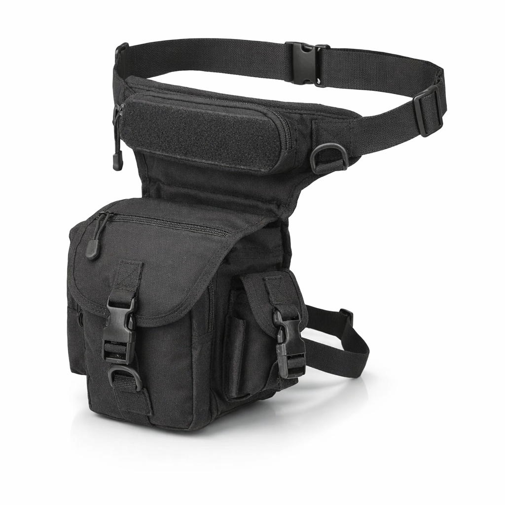 Men's Tactical Nylon Thigh Rig Bag | Drop Leg Pouch for Outdoor Cycling Hiking | Crossbody Waist Pack