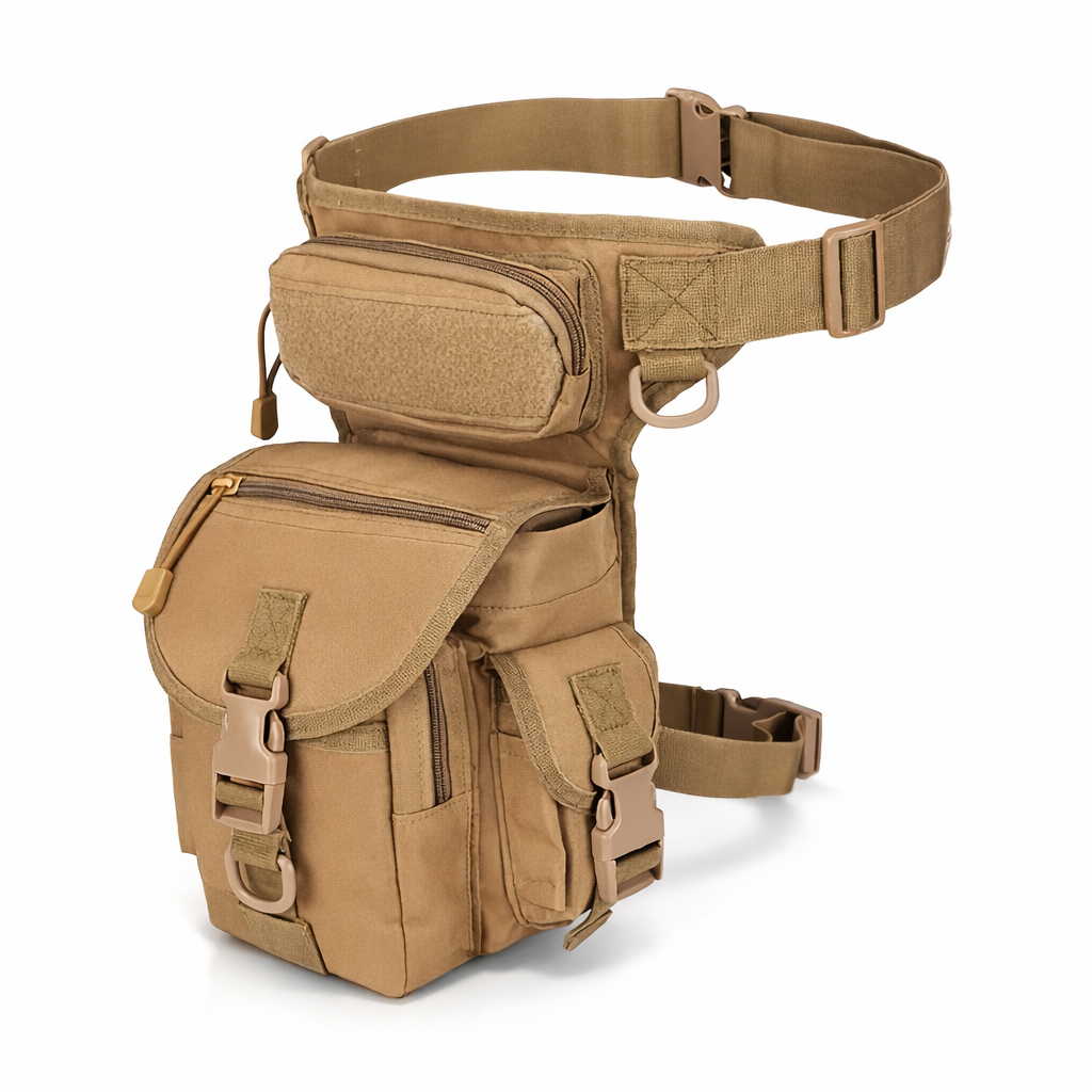 Men's Tactical Nylon Thigh Rig Bag | Drop Leg Pouch for Outdoor Cycling Hiking | Crossbody Waist Pack