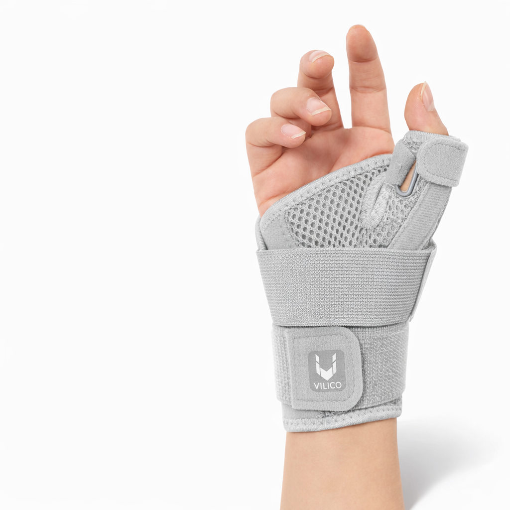 Hand Support Brace | Wrist & Thumb Stabilizer | Tendinitis & Arthritis Relief | Breathable | Ambidextrous