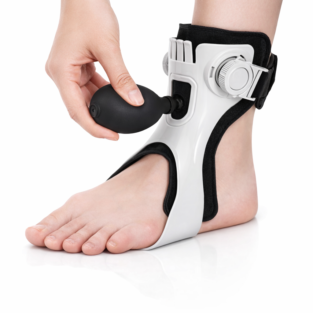 Adjustable Ankle Support | Buckle Design | Sports Injury Rehabilitation | Foot Brace | Composite Material | Bone Care