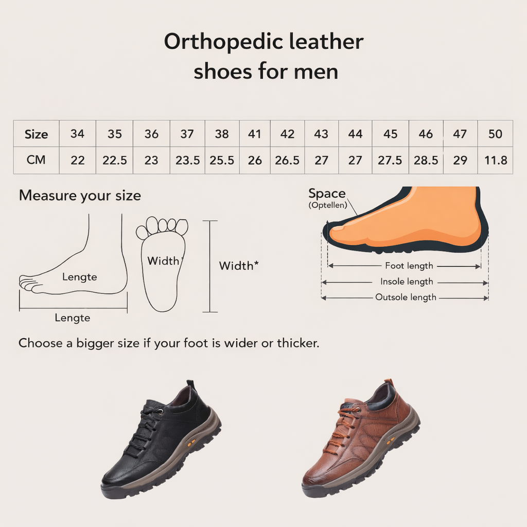 Men's Casual Leather Walking Shoes | Outdoor Sneakers | Anti-Slip Rubber Sole | Waterproof | Breathable | Black & Brown