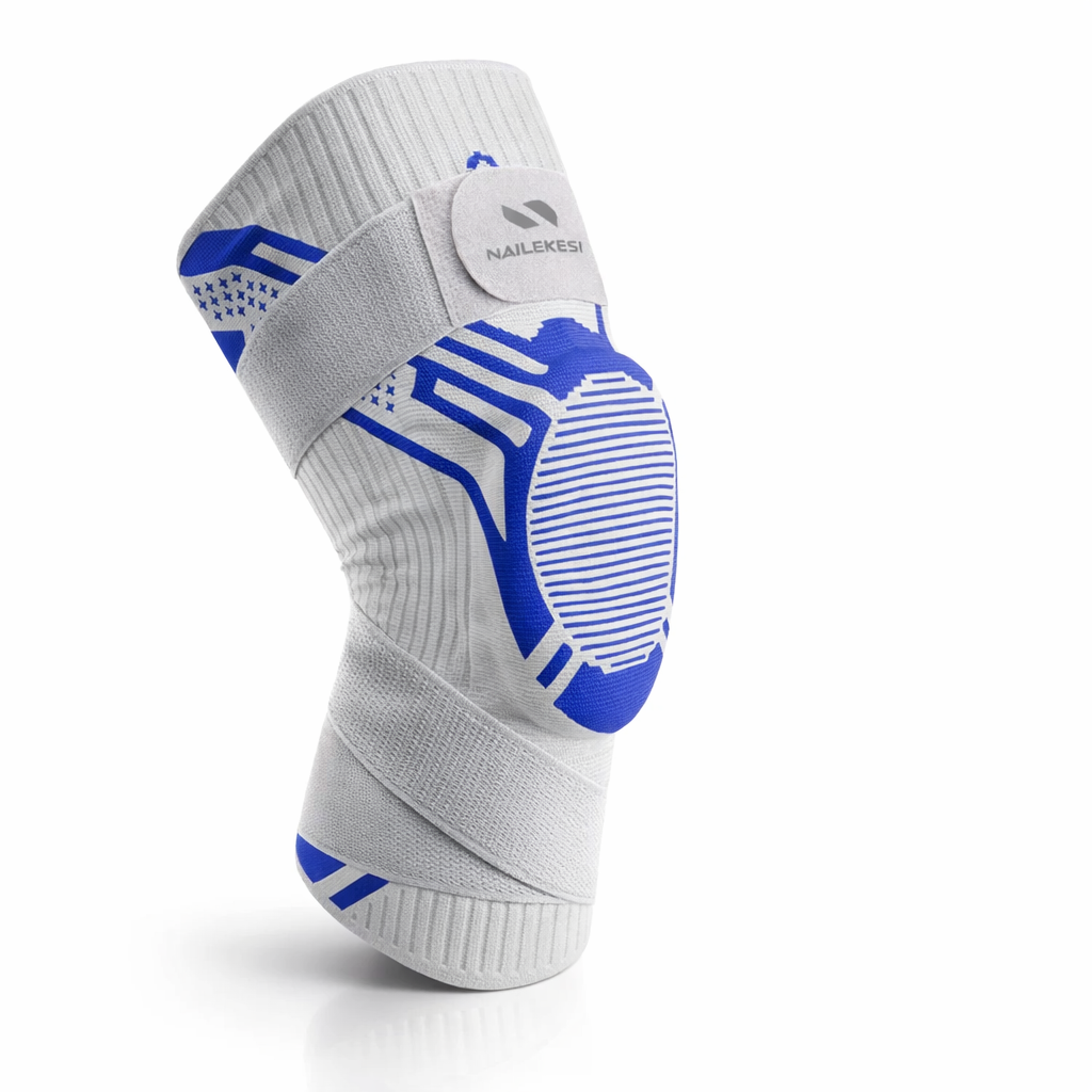 Elastic Knee Support Brace | Compression Bandage for Gym | Injury Relief Protector | Volleyball Knee Pad | Adult Use