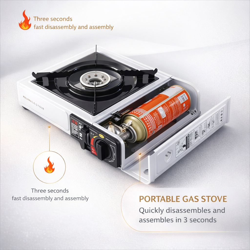 Portable Gas Stove | Aluminum Alloy | Camping & Home Cooking | Lightweight | iosn Brand