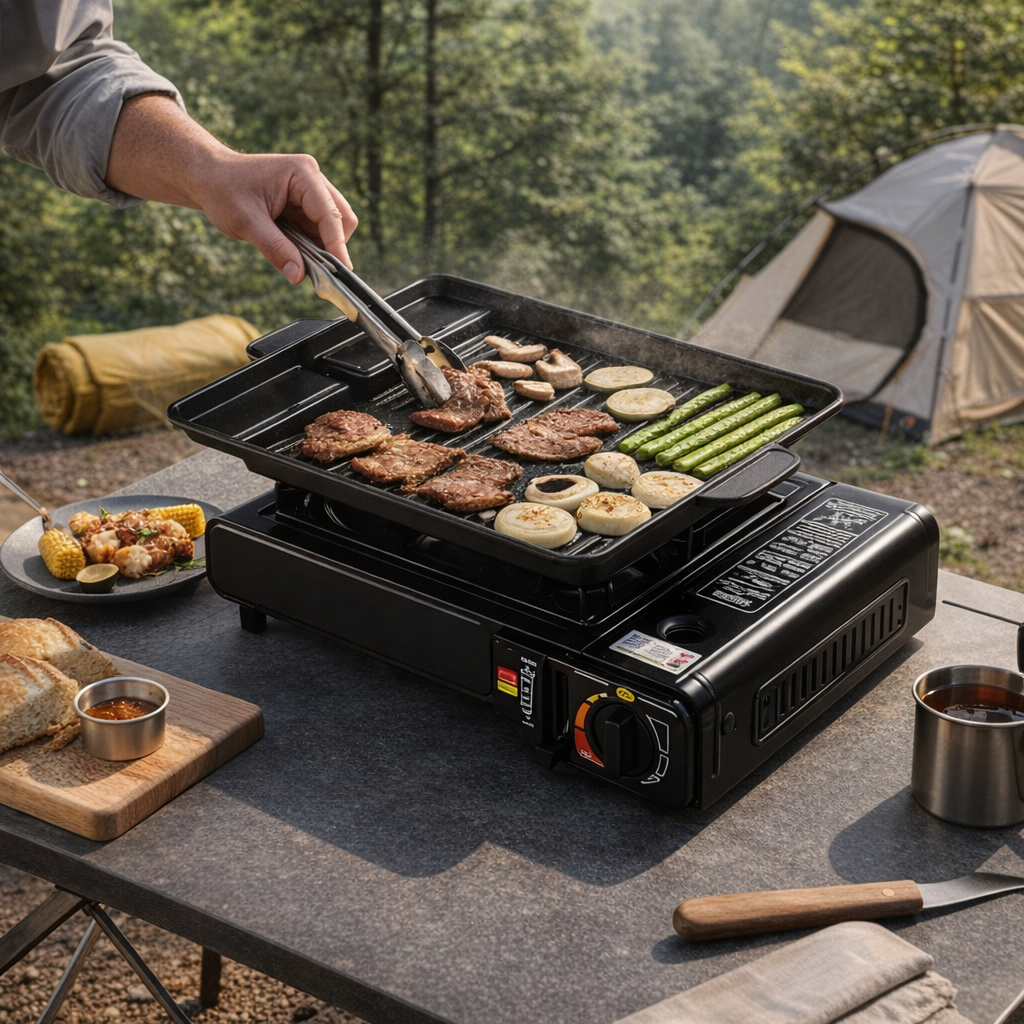 Portable Gas Stove | Aluminum Alloy | Camping & Home Cooking | Lightweight | iosn Brand