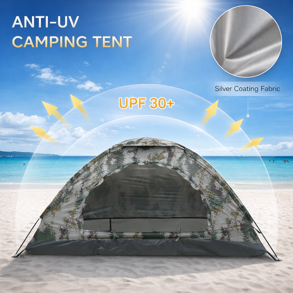 Ultralight Portable Outdoor Tent | Anti-UV Coating UPF 30+ | Single Layer | Beach Fishing Camping | 600D Oxford Fabric