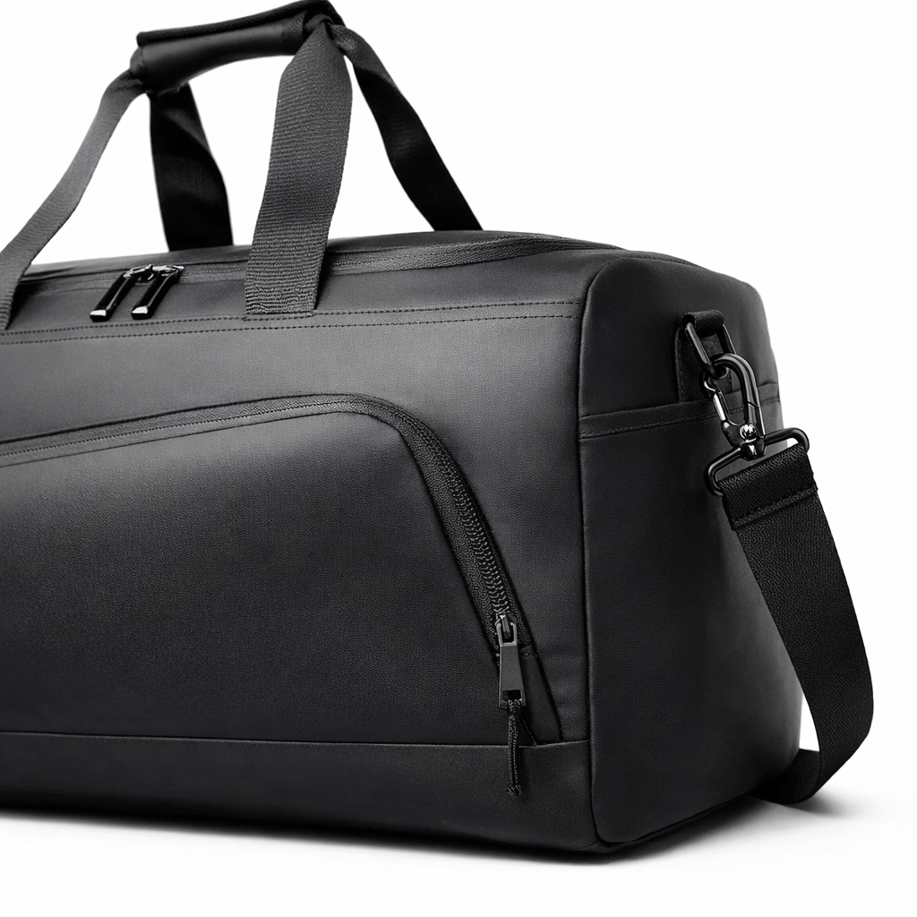 Portable Travel Duffel Bag | Large Capacity PU Handbag | Multiple Compartments | Shoe Storage | Waterproof Gym Vacation