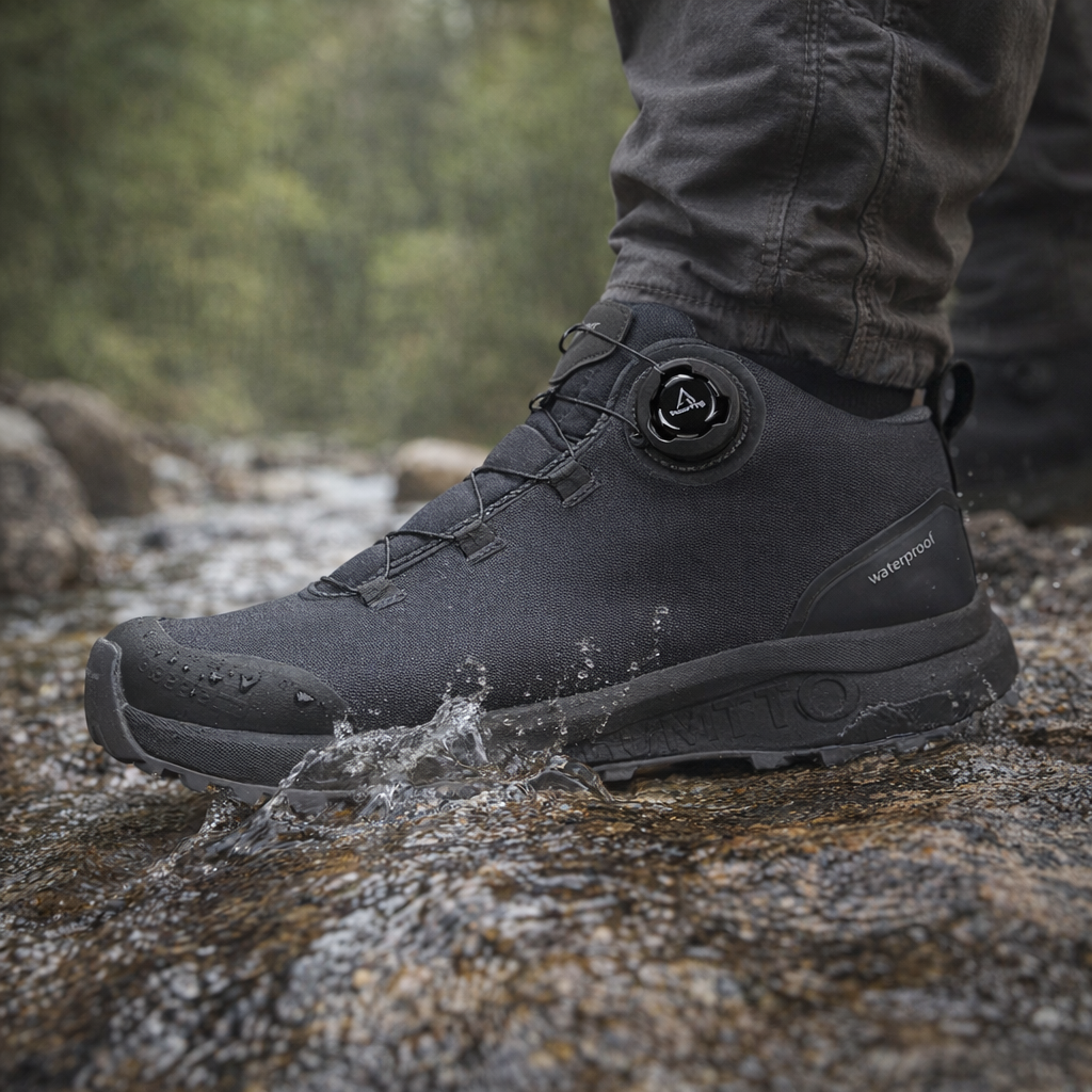 Humtto Men's Winter Hiking Boots | Outdoor Sports Trekking Shoes | Warm Hunting Ankle Boots