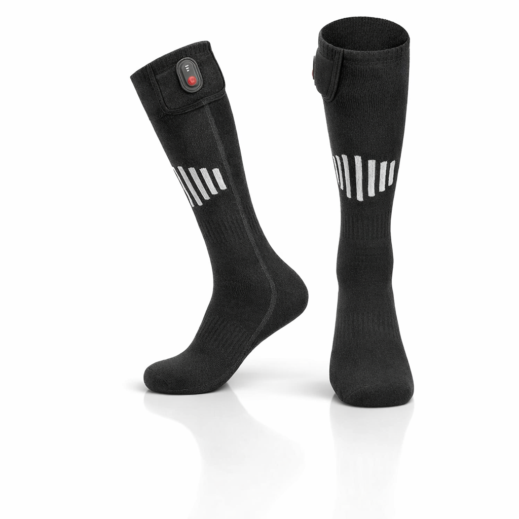 NUOYING Heated Socks | 5000mAh USB Rechargeable | Winter Warmth for Outdoor Sports | 3 Gear Settings | Cotton Material | Ideal for Skiing