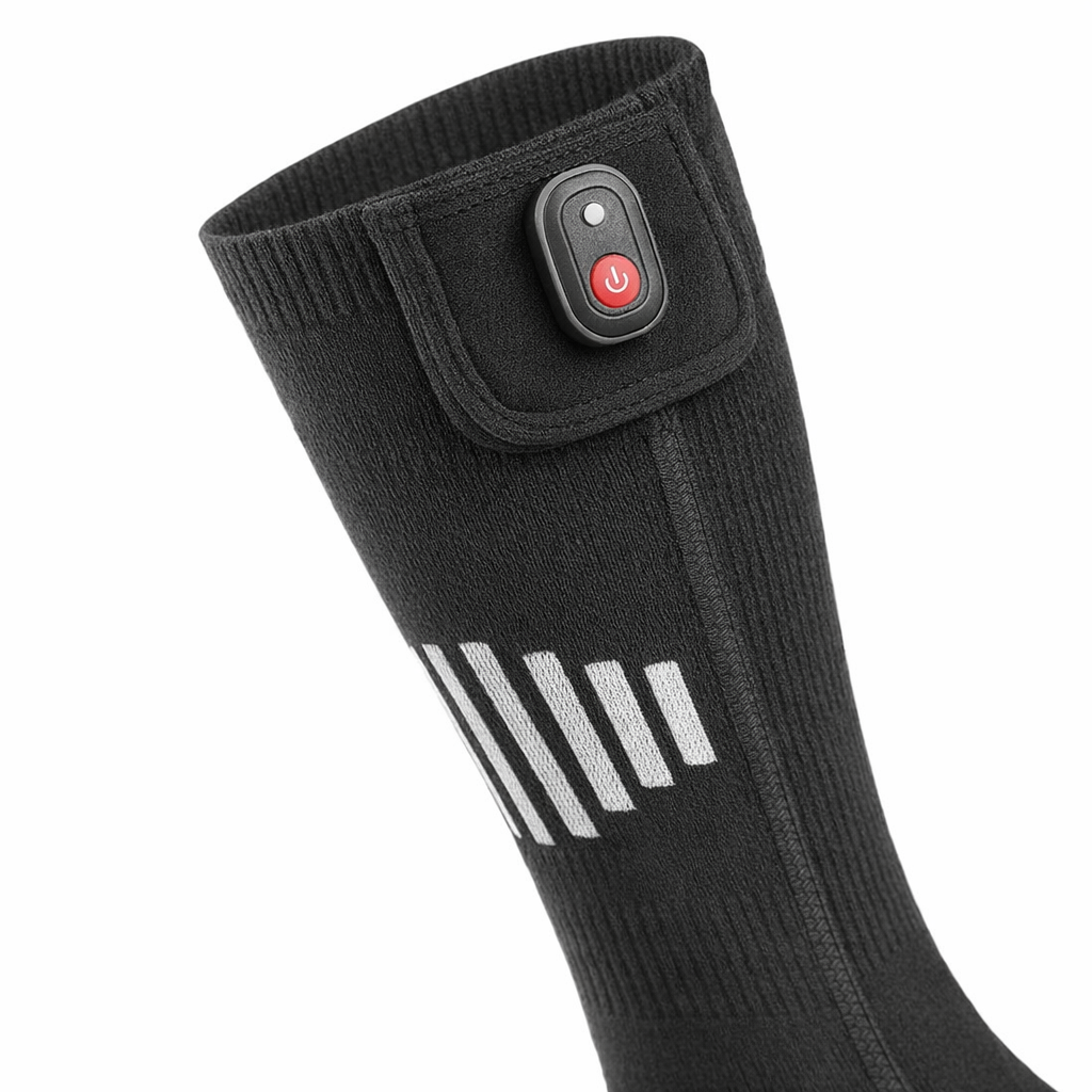 NUOYING Heated Socks | 5000mAh USB Rechargeable | Winter Warmth for Outdoor Sports | 3 Gear Settings | Cotton Material | Ideal for Skiing