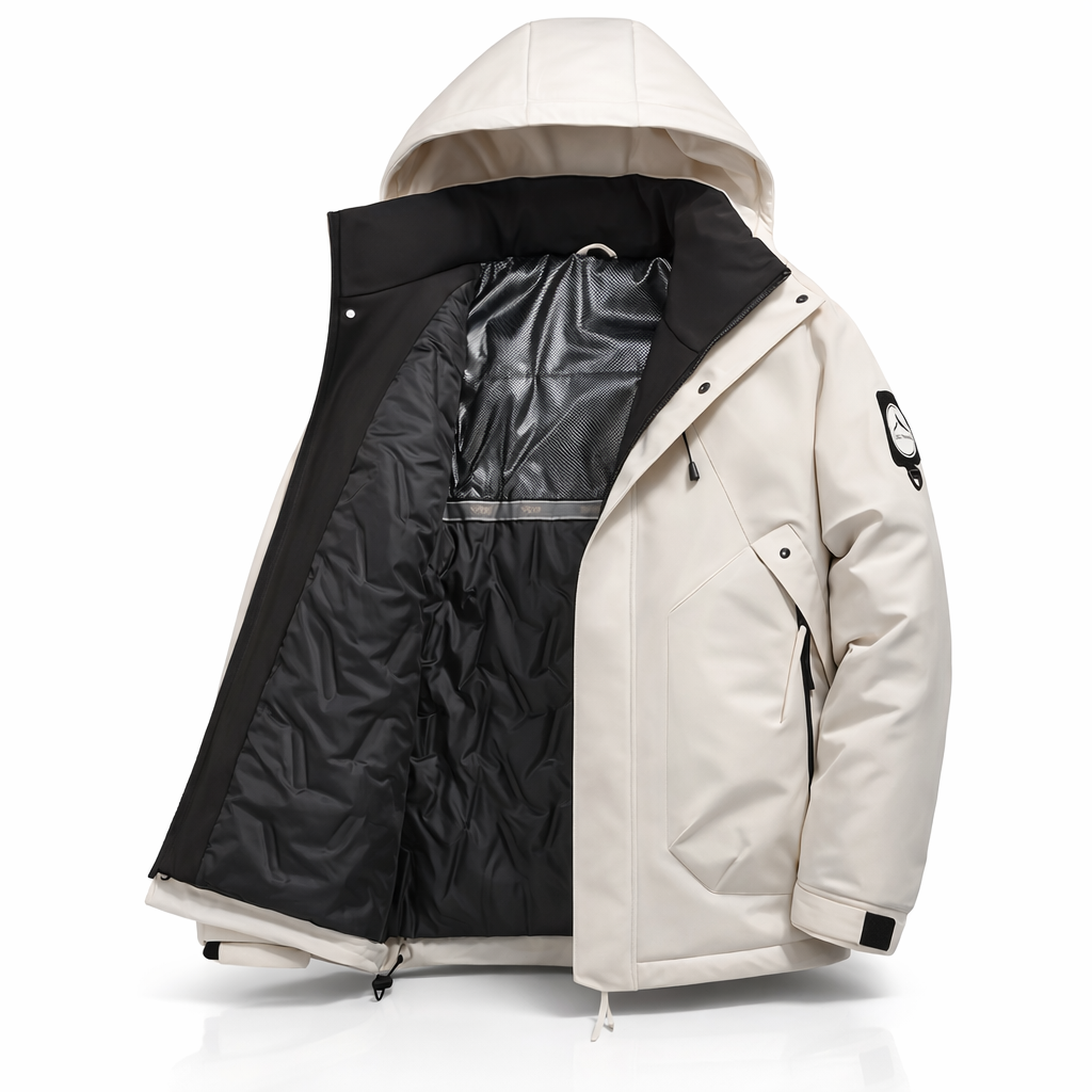 Women's Hooded Padded Jacket | Casual Outdoor Polyester Coat | Long Sleeve Regular Fit