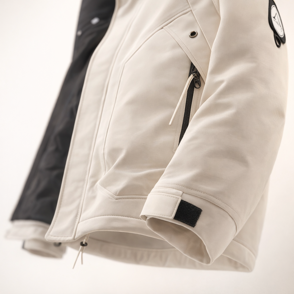 Women's Hooded Padded Jacket | Casual Outdoor Polyester Coat | Long Sleeve Regular Fit