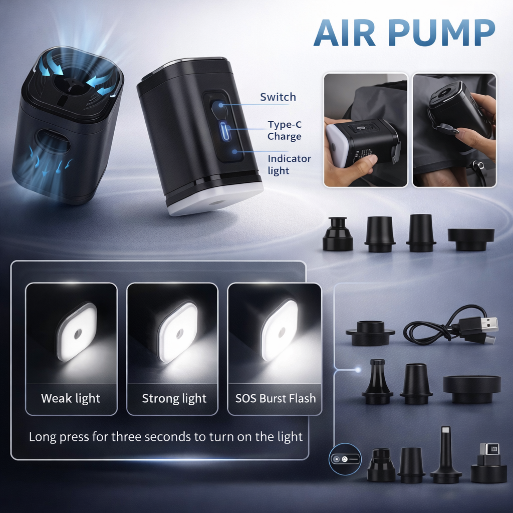 Portable Vacuum Compression Bag with Air Pump | Waterproof PVC Travel Storage | Multi-Use | Reusable Packing Solution