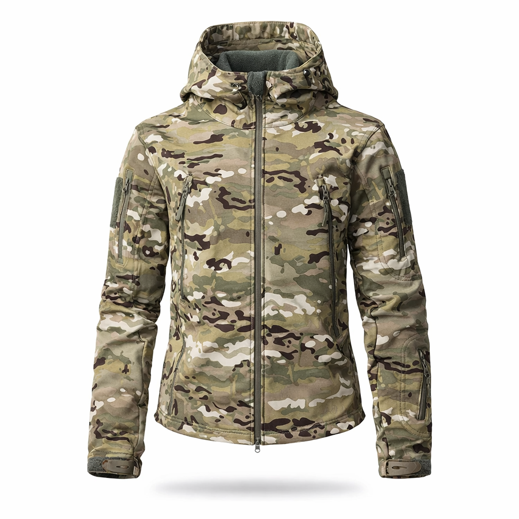 Camouflage Waterproof Soft Shell Jacket Men | Fleece Lined Hooded Coat | Autumn Winter Casual Outdoor