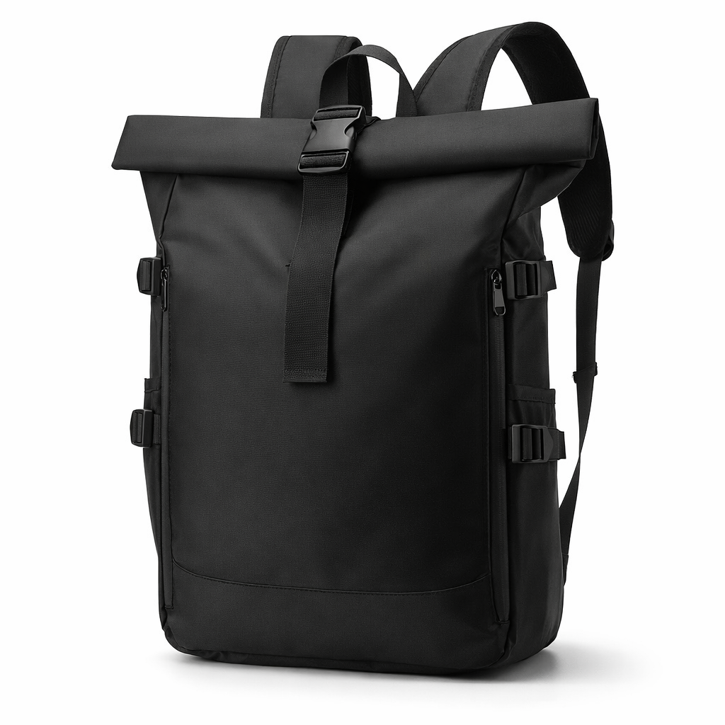 Durable Nylon Laptop Backpack | Adjustable Straps | Multiple Compartments | Business Travel Casual Bag | Four One
