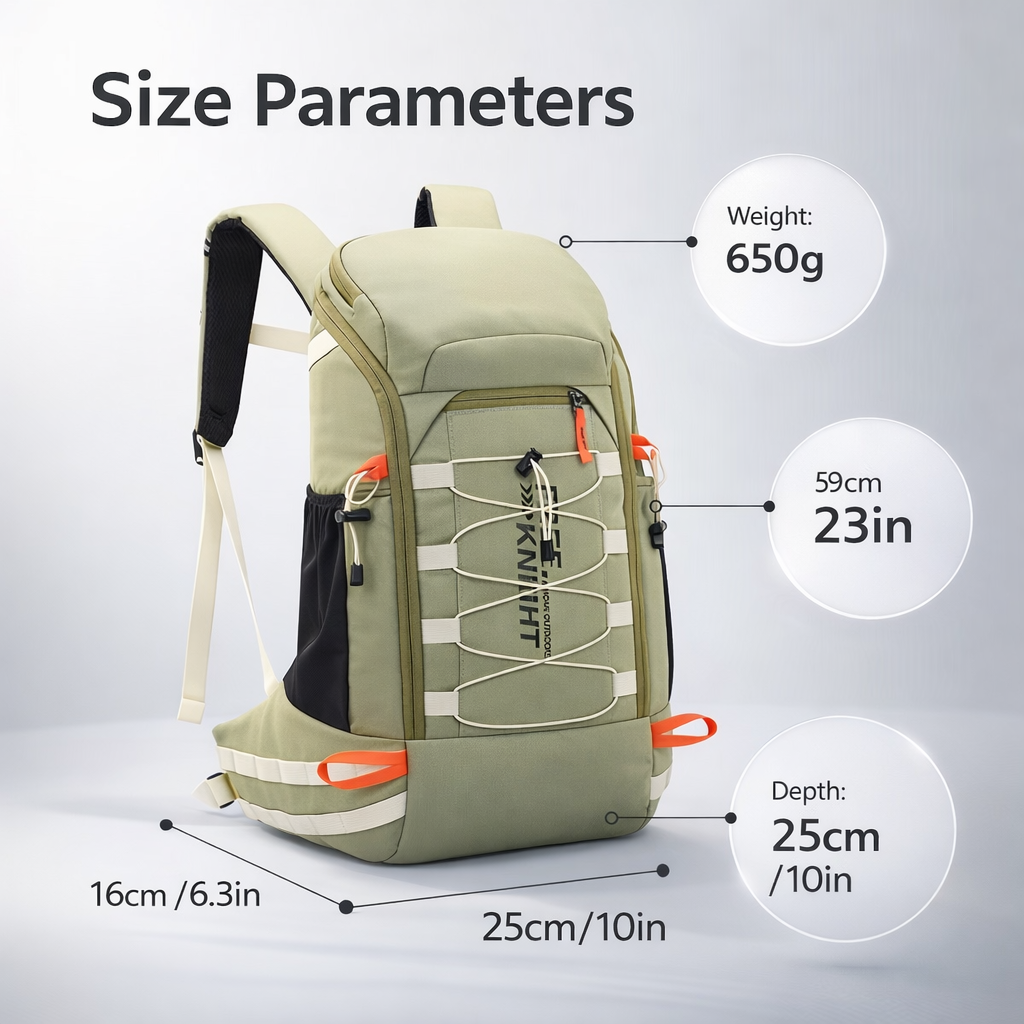40L Lightweight Hiking Backpack | Travel Daypack with Rain Cover | Outdoor Camping & Climbing Gear | Universal Fit