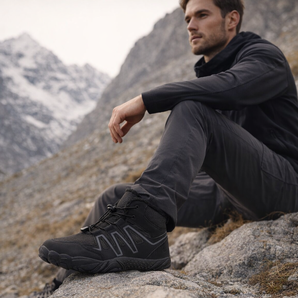 Waterproof Barefoot Boots | Fleece Lined | Wide Toe Box | Zero-Drop Sole | Outdoor Comfort