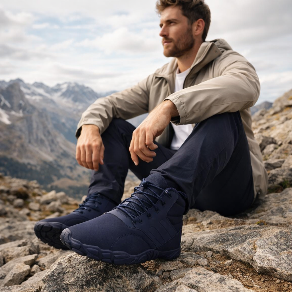 Primal® | Waterproof Barefoot High-Top Boots | Warm Fleece Lining | Wide Toe Box | Orthopedic Comfort