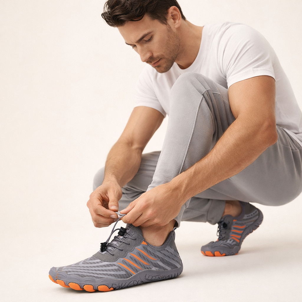 Walk Pro® Athletic Shoes | Non-Slip Barefoot Design | Wide Toe Box | Zero-Drop Sole | Breathable Stretchy Uppers