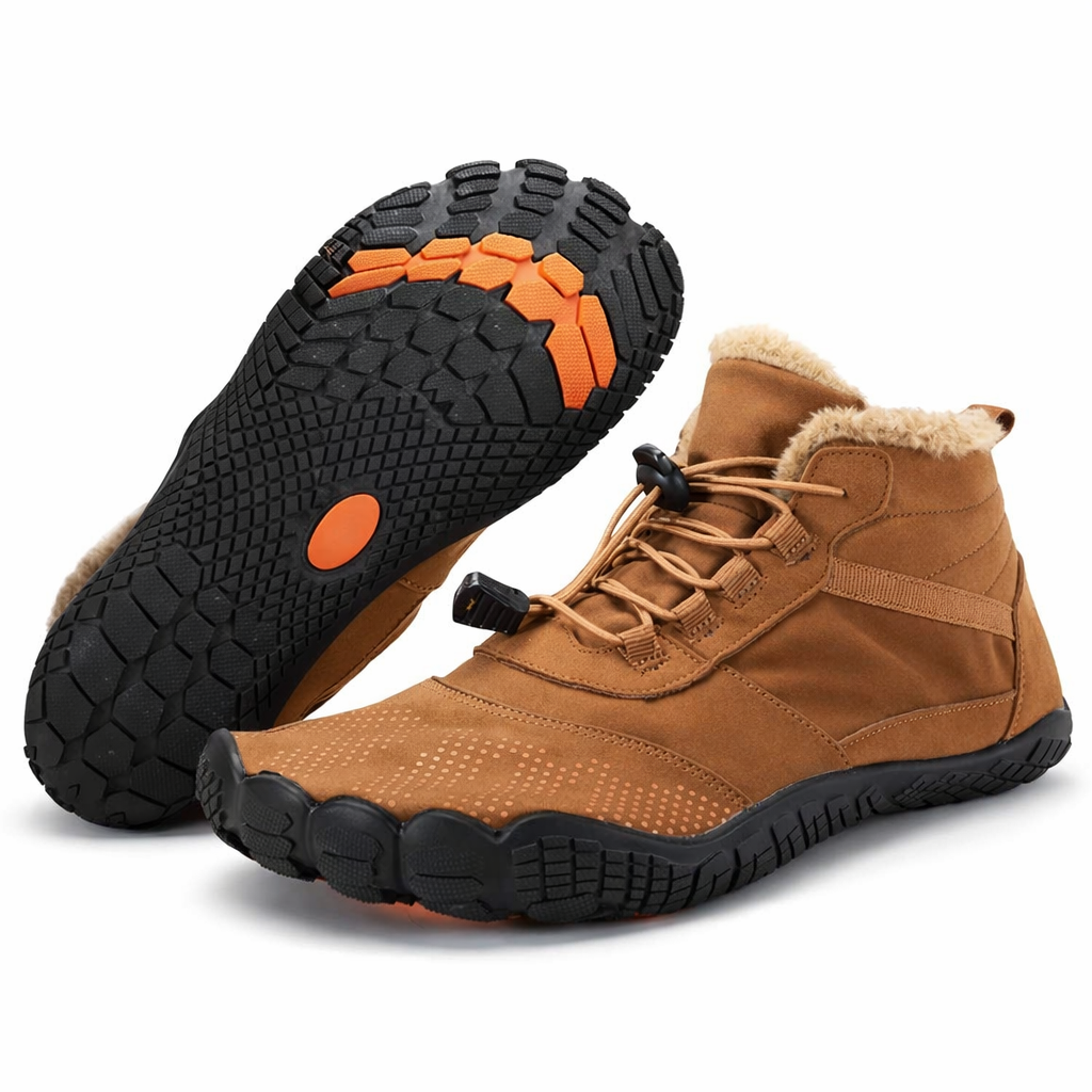 Tundra Pro Barefoot Winter Shoes | High-Top | Wide Toe Box | Soft Fleece Lining | Zero-Drop Sole | Flexible Rubber Sole