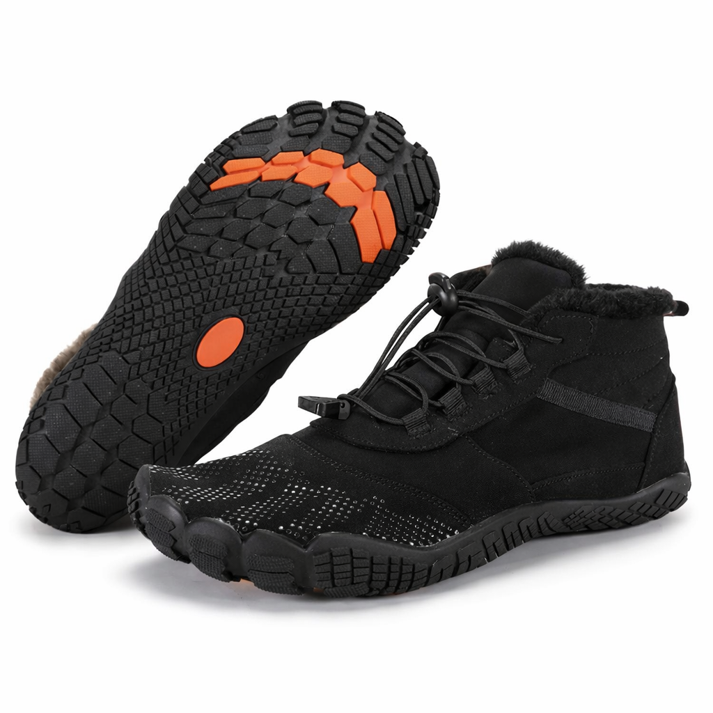 Tundra Pro Barefoot Winter Shoes | High-Top | Wide Toe Box | Soft Fleece Lining | Zero-Drop Sole | Flexible Rubber Sole