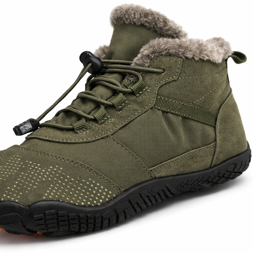 Tundra Pro Barefoot Winter Shoes | High-Top | Wide Toe Box | Soft Fleece Lining | Zero-Drop Sole | Flexible Rubber Sole