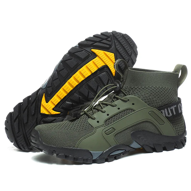 Unisex Outdoor Fitness Shoes | Anti-Slip Trekking Water Shoes | Rubber Insole | Hiking Climbing Fishing