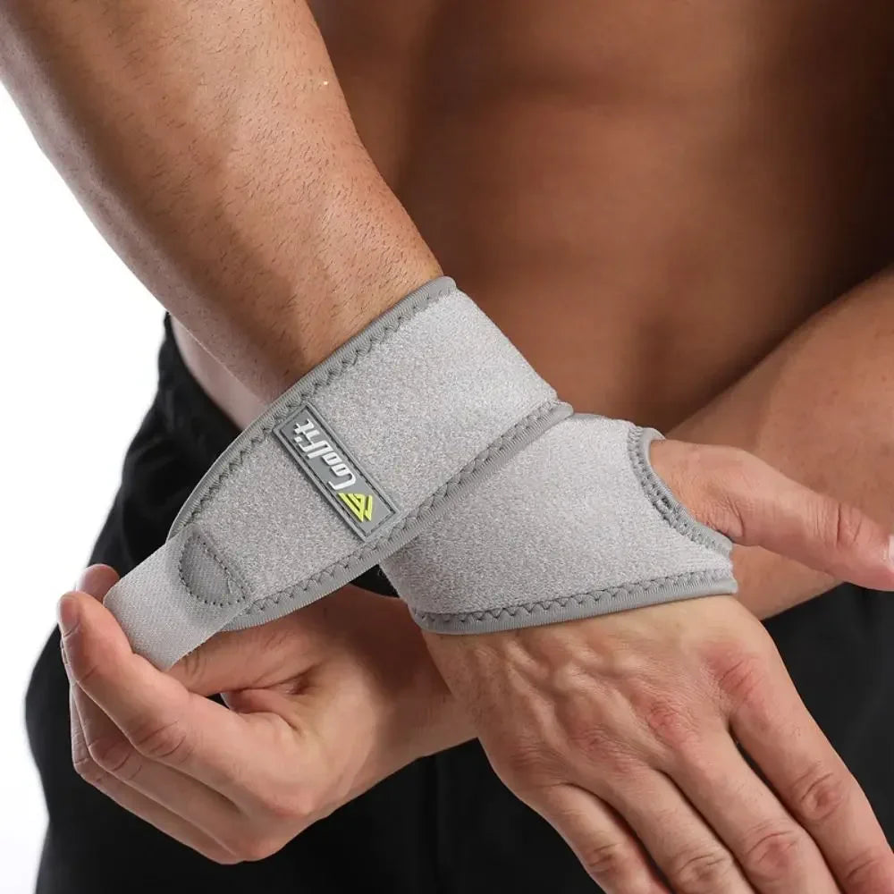 Unisex Wrist Support Brace | Carpal Tunnel & Sprains Pain Relief | Nylon SBR Material Strap | Adult Fitness Wrap