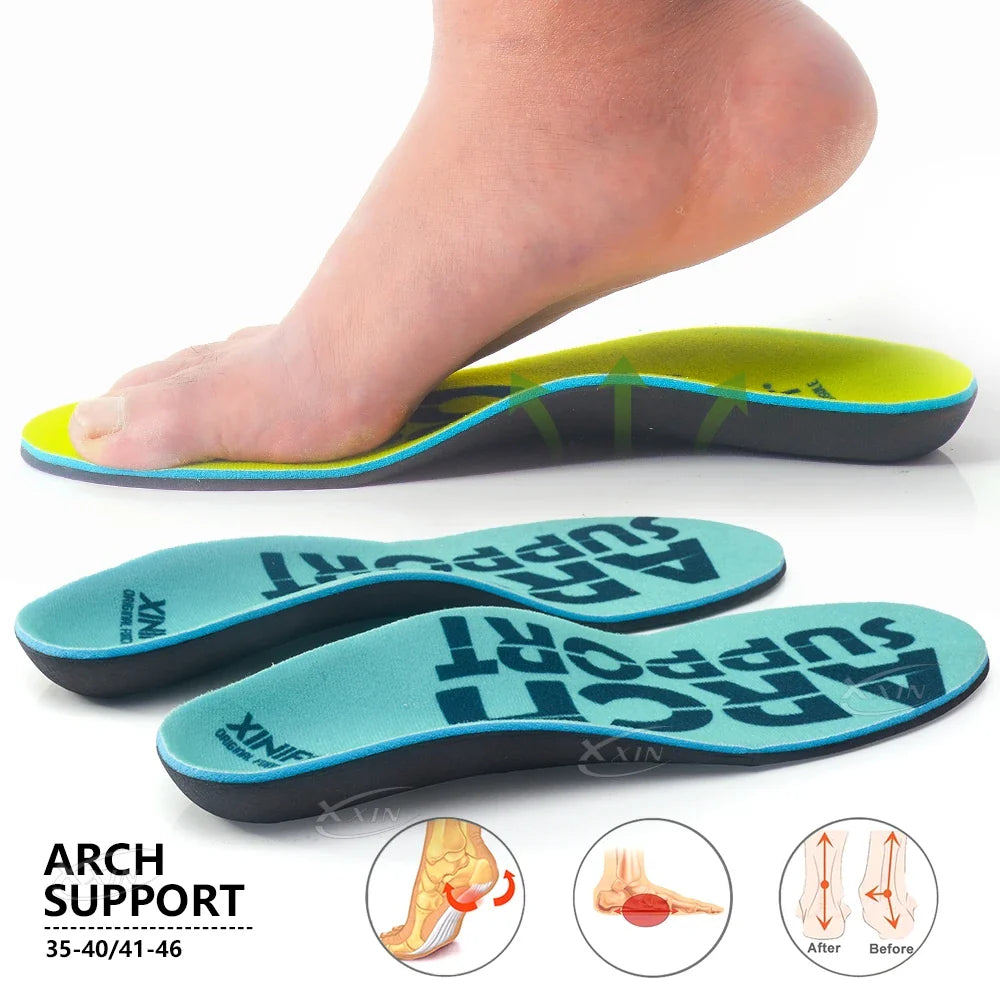 Orthopedic Arch Support Insoles | Men Women Sports Inserts | Flat Feet Relief | Comfortable Shoe Pads