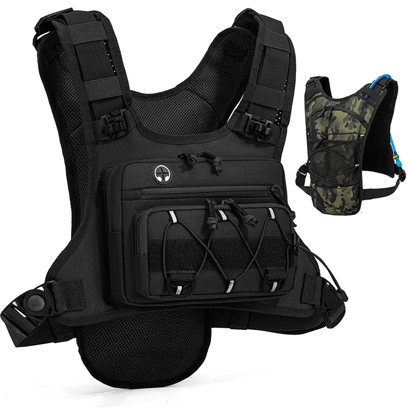 Hydration Vest | Tactical Chest Pack for Running Cycling Hiking | Outdoor Utility Bag for Men Women | All Seasons