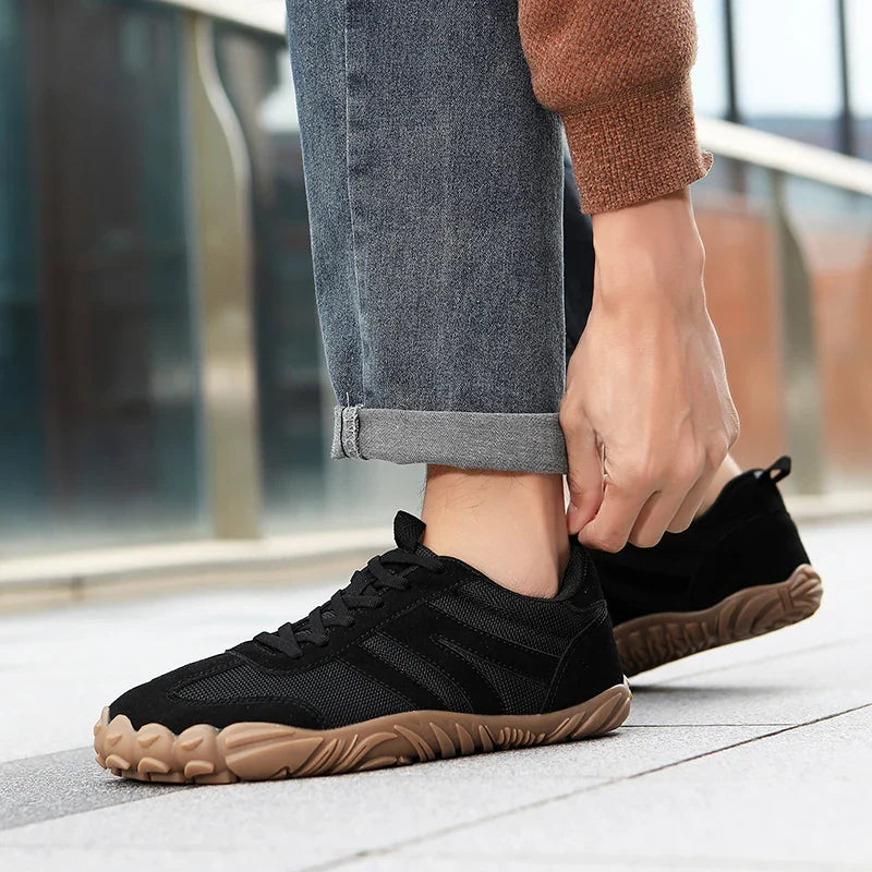 2026 Zero Drop Minimalist Sneakers | Wide Toe Barefoot Shoes | Casual Non-Slip Outdoor Retro Footwear