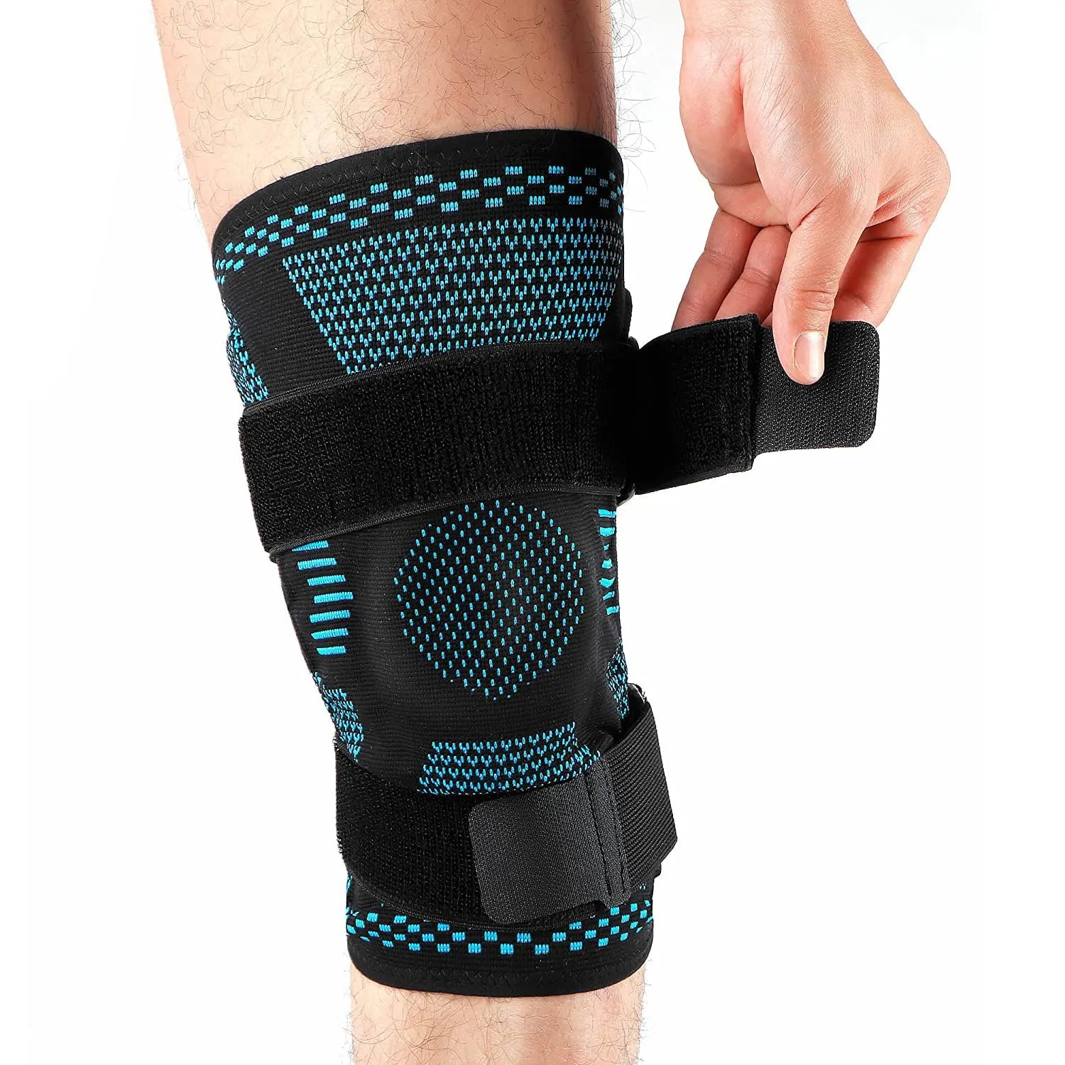 Knee Support Sleeve | Compression with Side Stabilizers & Patella Gel | Pain Relief | Meniscus ACL Recovery