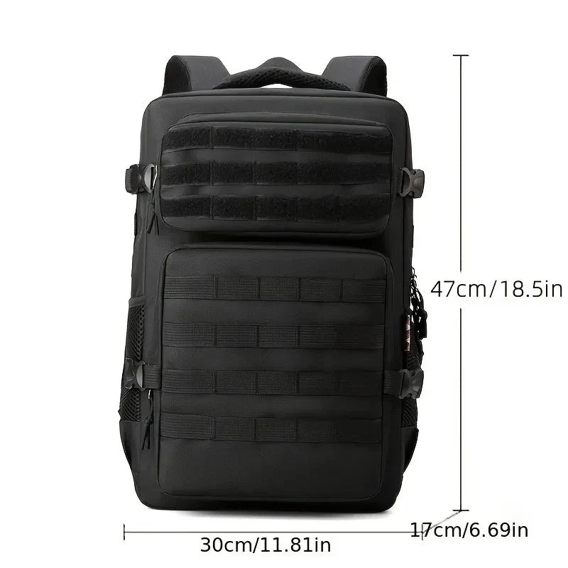 Tactical Military Backpack | Large Capacity Multi-Layer Hiking & Camping Pack | Camouflage Design for Outdoor Adventures